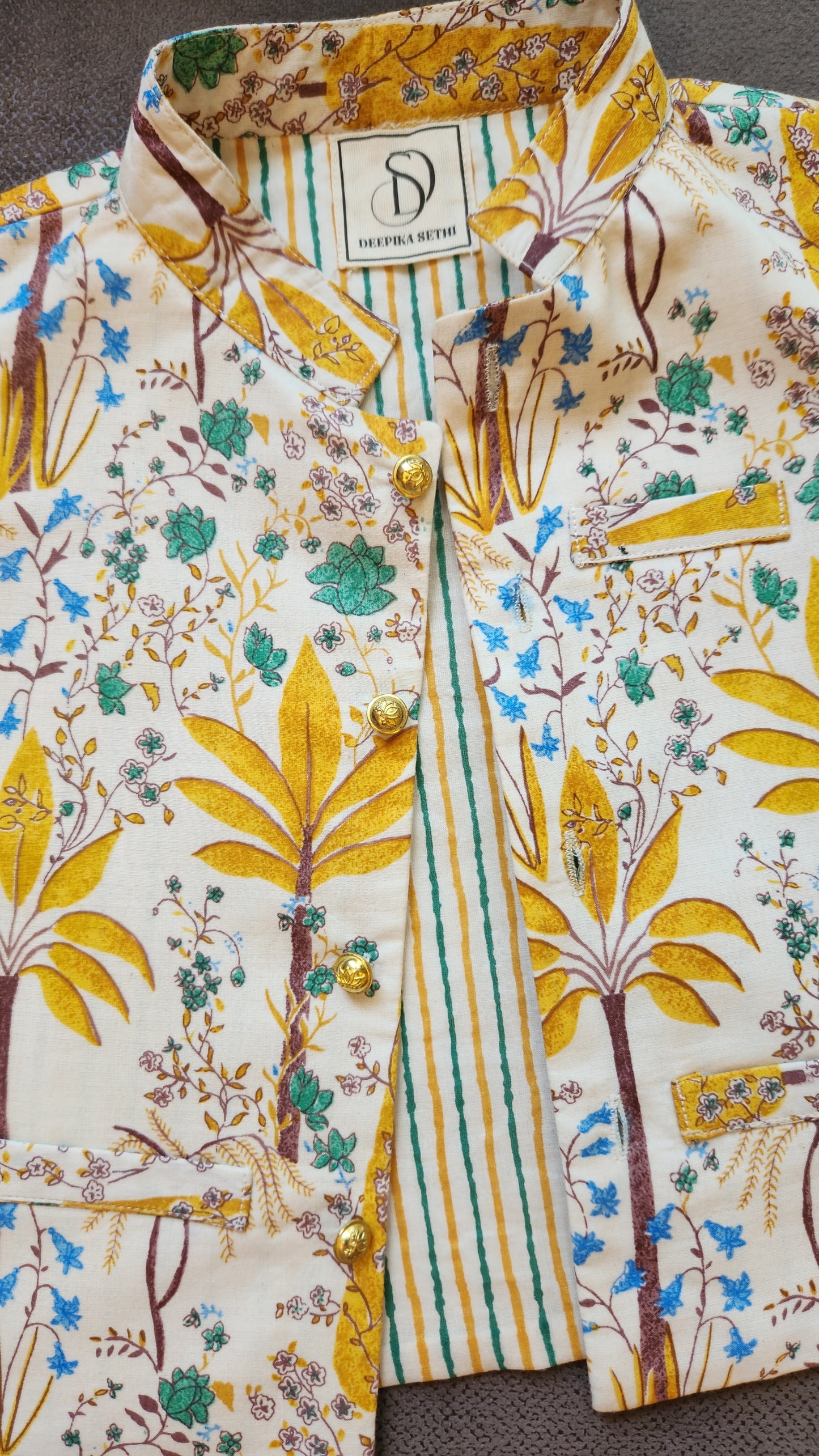 Golden Shower Bundi-Kurta Set