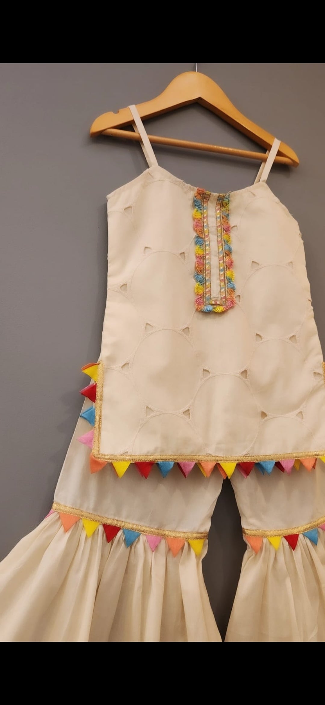 Schiffli Pure Cotton Kurta Set