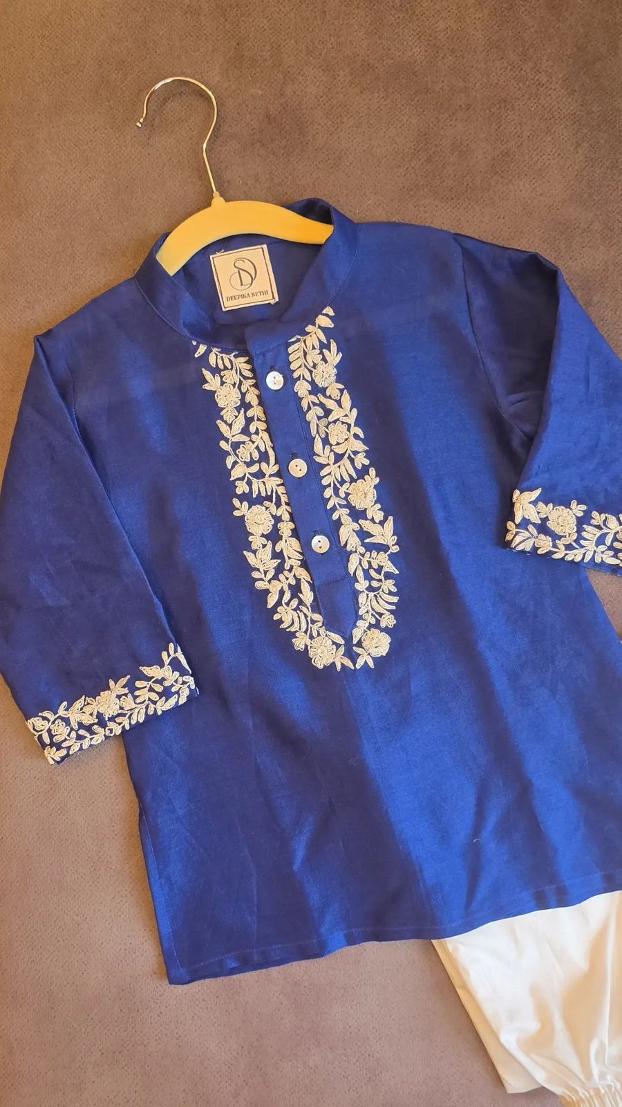 Royal Blue Noor-e-Neel Kurta Set