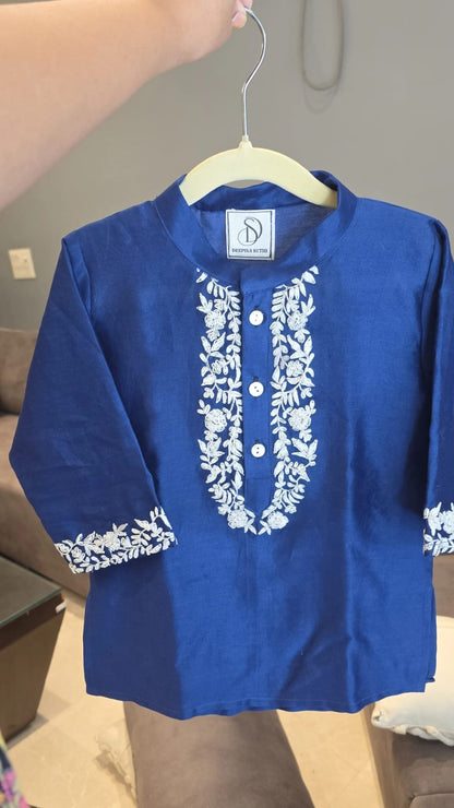 Royal Blue Noor-e-Neel Kurta Set