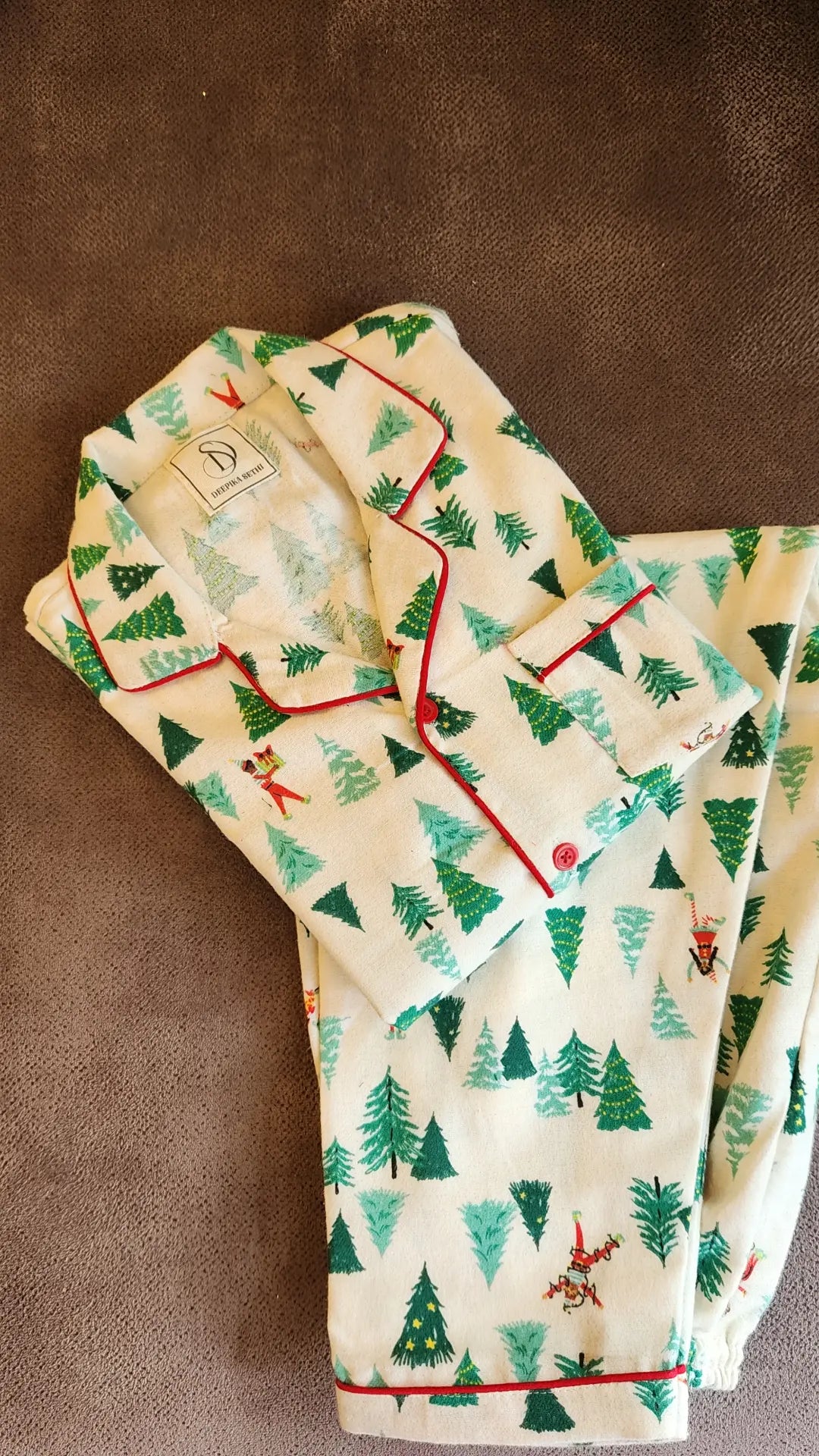 Lift 'Em Up Elves Flannel Nightsuit